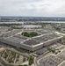 Aerial photos over Pentagon and National Mall