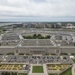 Aerial photos over Pentagon and National Mall