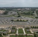 Aerial photos over Pentagon and National Mall