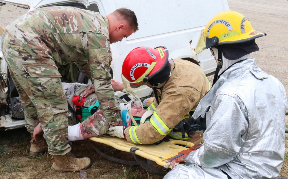 Camp Bondsteel conducts MEDEVAC exercise