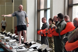 910 AFE conducts aircrew water survival training at YSU pool
