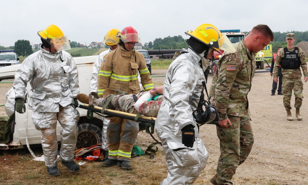 Camp Bondsteel conducts MEDEVAC exercise