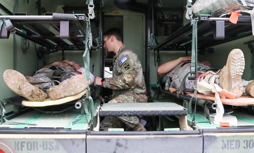 Camp Bondsteel conducts MEDEVAC exercise