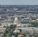 Aerial photos over Pentagon and National Mall