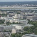 Aerial photos over Pentagon and National Mall