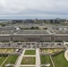 Aerial photos over Pentagon and National Mall