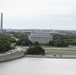 Aerial photos over Pentagon and National Mall