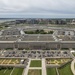 Aerial photos over Pentagon and National Mall