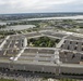 Aerial photos over Pentagon and National Mall