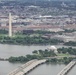 Aerial photos over Pentagon and National Mall