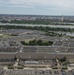 Aerial photos over Pentagon and National Mall