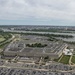 Aerial photos over Pentagon and National Mall