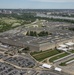 Aerial photos over Pentagon and National Mall