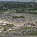 Aerial photos over Pentagon and National Mall