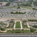 Aerial photos over Pentagon and National Mall