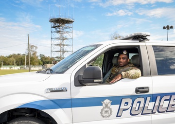 165th SFS guards entry control points