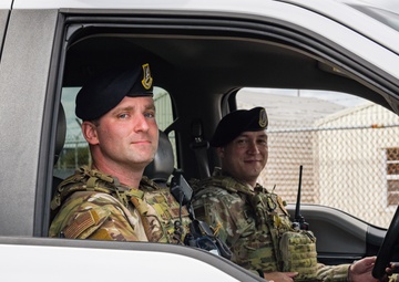 165th SFS guards entry control points