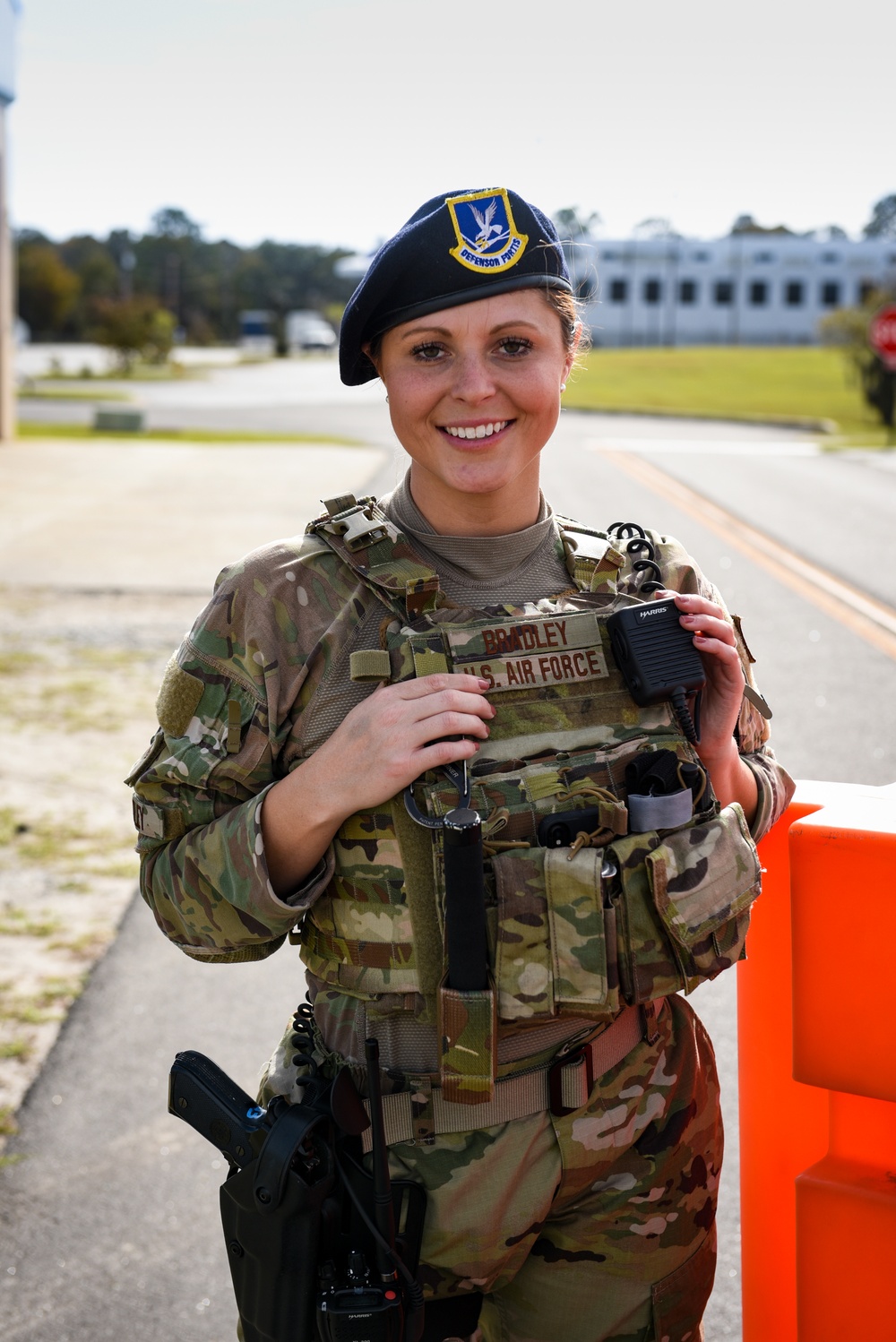165th SFS guards entry control points