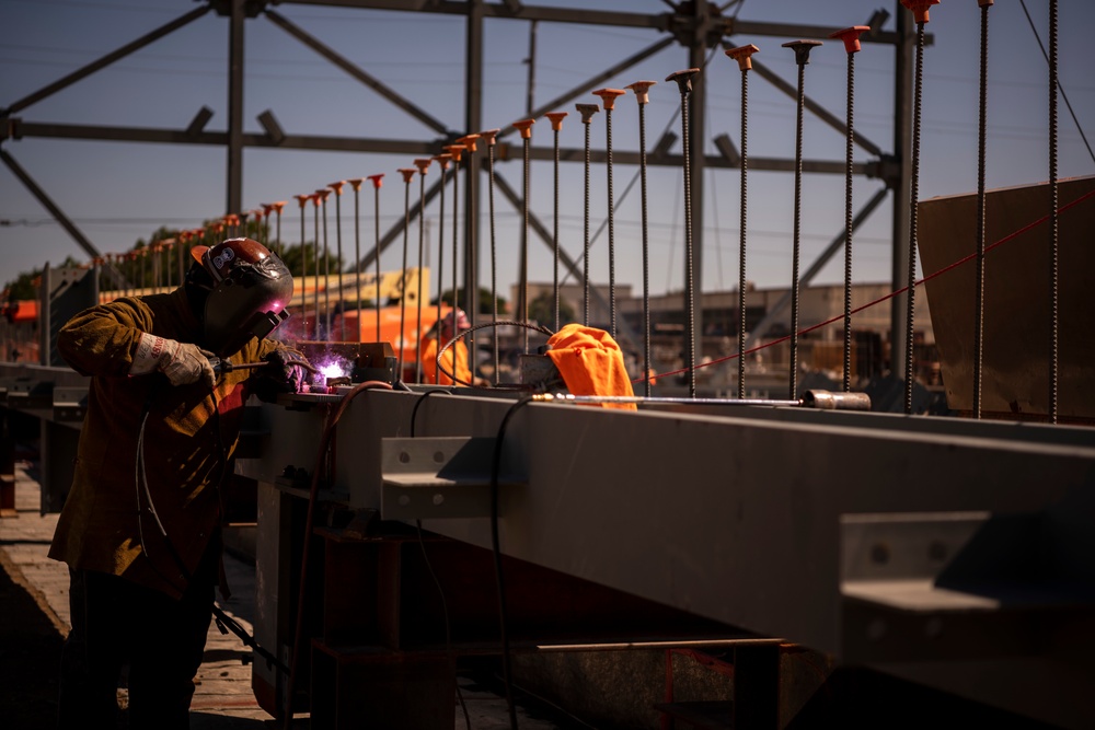 KC-46A 3-Bay Maintenance Hangar construction update