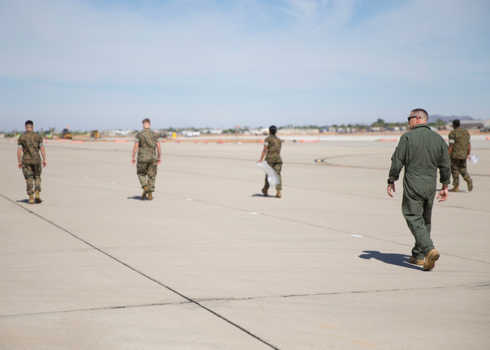 U.S. Marines Conduct FOD Walk