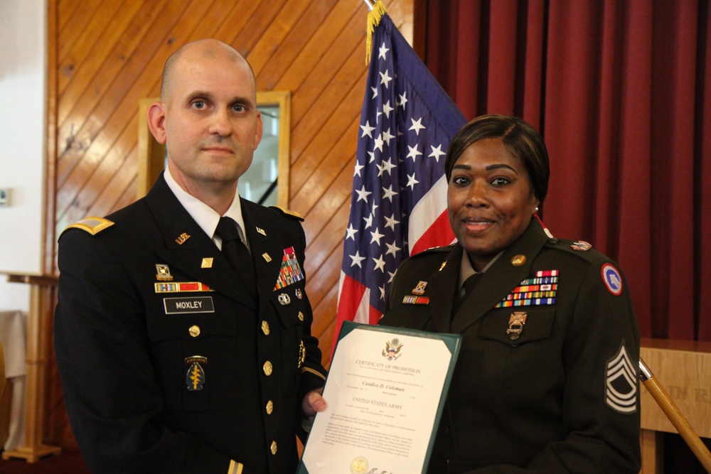 Master Sgt. Candice Coleman's Promotion Ceremony