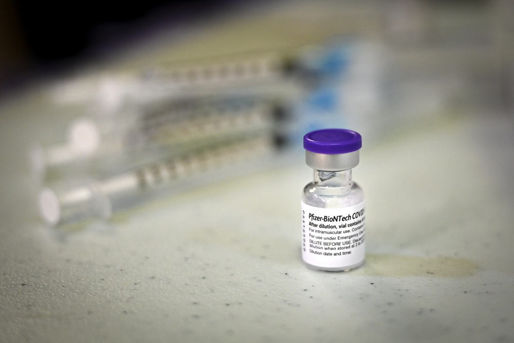 Pfizer-BioNTech vaccine arrives at the Liberty Wing