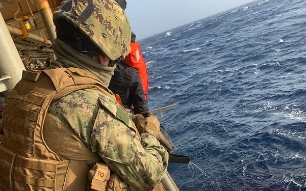 U.S. Naval Forces Rescue Mariners from Sinking Ship in Gulf of Aden
