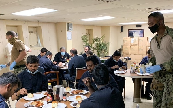 U.S. Naval Forces Rescue Mariners from Sinking Ship in Gulf of Aden