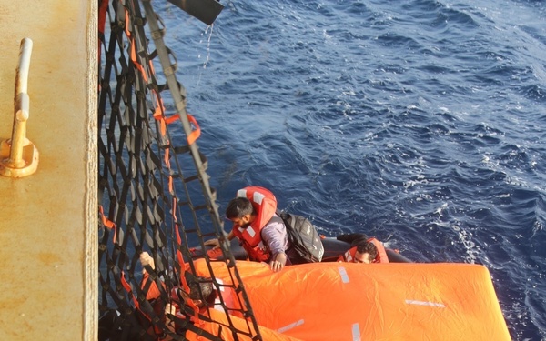 U.S. Naval Forces Rescue Mariners from Sinking Ship in Gulf of Aden