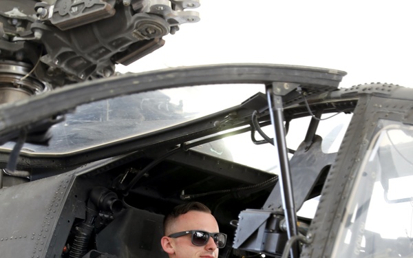 AH-64E Apache attack helicopter phase maintenance