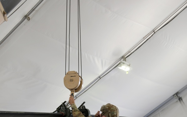 AH-64E Apache attack helicopter phase maintenance