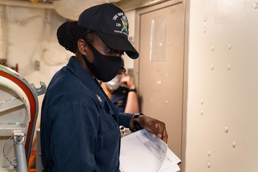 USS New Orleans Medical Training Drill Underway