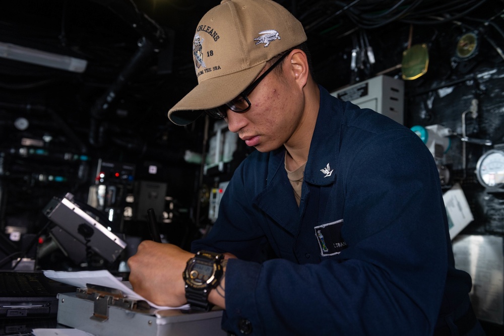 USS New Orleans Quartermaster Duties