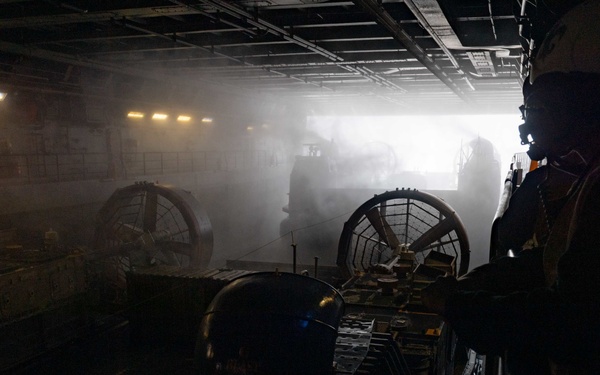 USS New Orleans LCAC Ops Underway