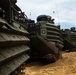 U.S. Marines conduct waterborne operations with assault amphibious vehicles