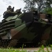 U.S. Marines conduct waterborne operations with assault amphibious vehicles