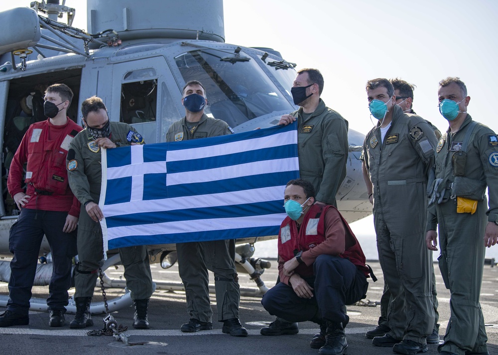 Carter Hall and Hellenic Navy Conduct Flight Operations