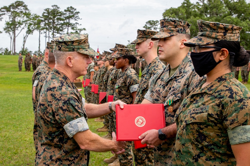 Combat Logistics Regiment 27 Commanding General's Inspection Program Awards Ceremony