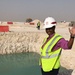 PM Kim Sanders on site in Qatar