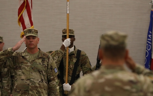 3rd Division Sustainment Brigade Change of Command and Colors Casing Ceremony