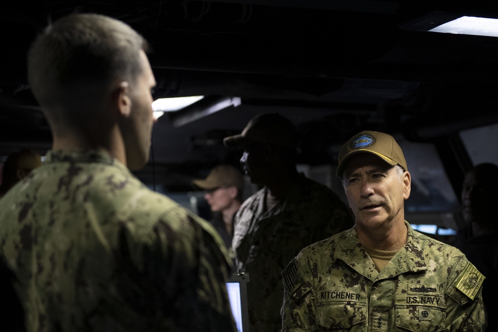 Vice Adm. Kitchener Visits USS Howard