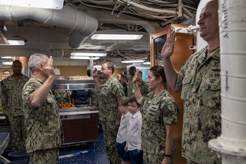 Vice Adm. Kitchener Visits USS Howard