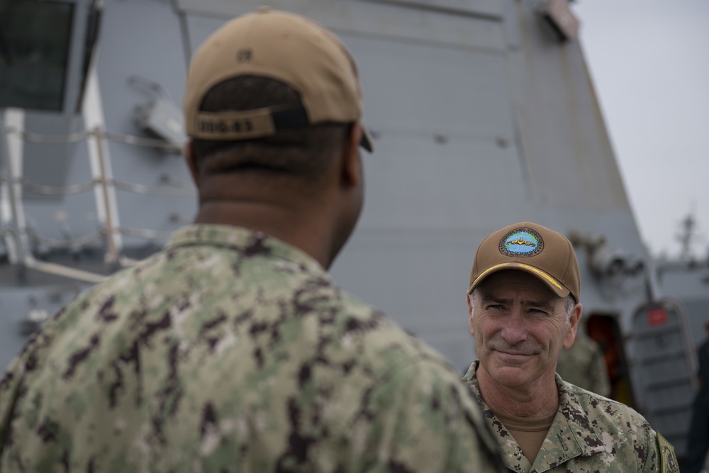 Vice Adm. Kitchener Visits USS Howard