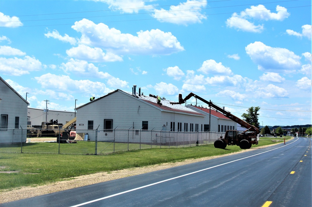 Contractors replacing roofing on 20-plus buildings at Fort McCoy