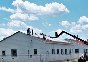 Contractors replacing roofing on 20-plus buildings at Fort McCoy