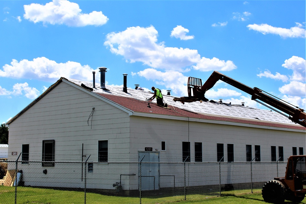 Contractors replacing roofing on 20-plus buildings at Fort McCoy