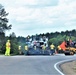 Road paving at Fort McCoy