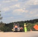 Road paving at Fort McCoy