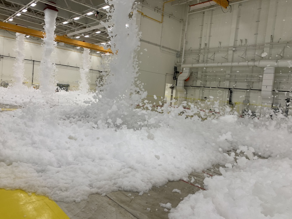 FED High Expansion Foam Dump test