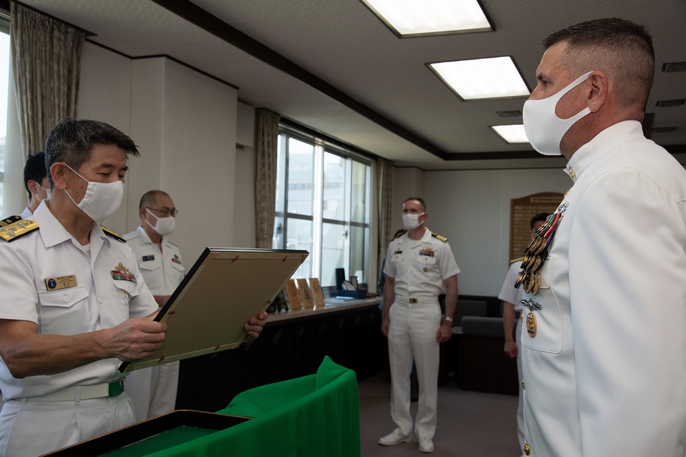 CFAY CMC Mullenhour awarded by JMSDF Yokosuka District